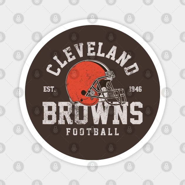 Cleveland Browns Football Magnet by RFTR Design